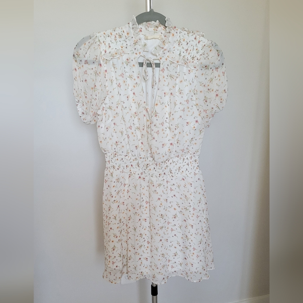 Altar'd State Floral White Dress